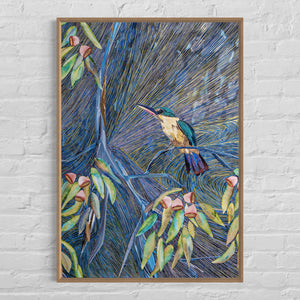 
                  
                    Load image into Gallery viewer, THE SACRED KING FISHER Fine Art Print - Saltbush Kitchen
                  
                